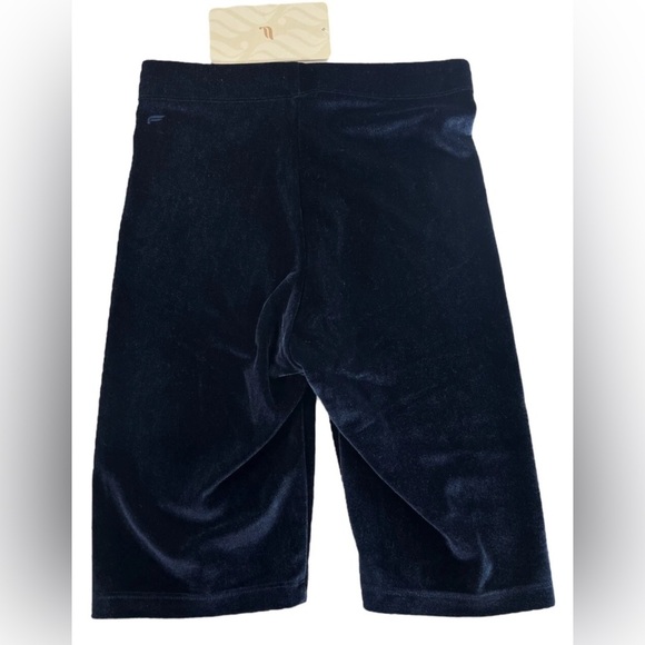 FABLETICS Size 4X Velour Biker Shorts Navy Blue Mid Rise Mid Thigh Active Lounge - Picture 5 of 8